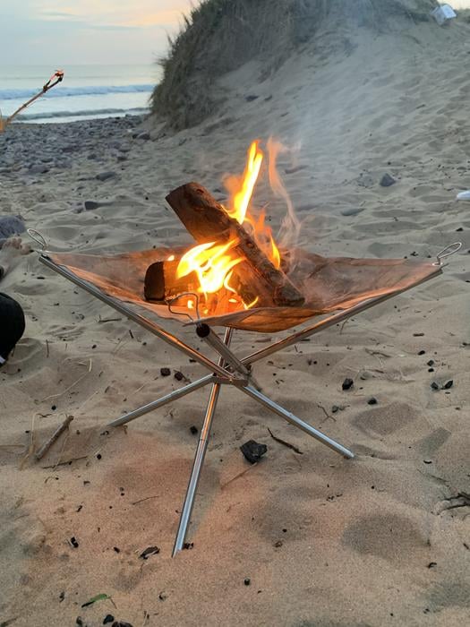 portabel elstad fricamping husbil lättmonterad grillning camping rostfritt stål